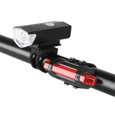 Exeo Led Bisiklet Ön ve Arka İkaz Işığı Far 3 Modlu Su Geçirmez