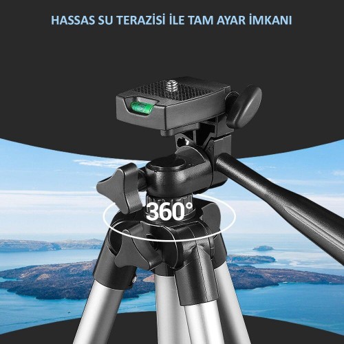 Exeo 130 CM Prof. Katlanabilir Fotoğraf Makinası & Telefon Tripod 3110 Exeo 130 CM Prof. Katlanabilir Fotoğraf Makinası & Telefon Tripod 3110