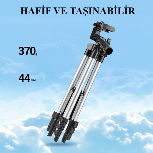 Exeo 130 CM Prof. Katlanabilir Fotoğraf Makinası & Telefon Tripod 3110 Exeo 130 CM Prof. Katlanabilir Fotoğraf Makinası & Telefon Tripod 3110