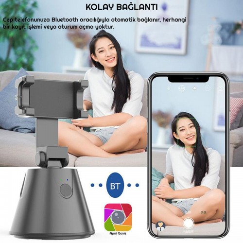 Apai Genie Akıllı Cep Telefon Tutacağı Robot Yüz Tanıma Gimbal Apai Genie Akıllı Cep Telefon Tutacağı Robot Yüz Tanıma Gimbal