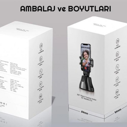 Apai Genie Akıllı Cep Telefon Tutacağı Robot Yüz Tanıma Gimbal