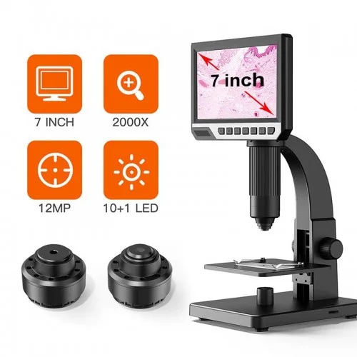 Exeo 12Mp 2000X 7 inch IPS Ekran Dijital Mikroskop Şarjlı Exeo 12Mp 2000X 7 inch IPS Ekran Dijital Mikroskop Şarjlı