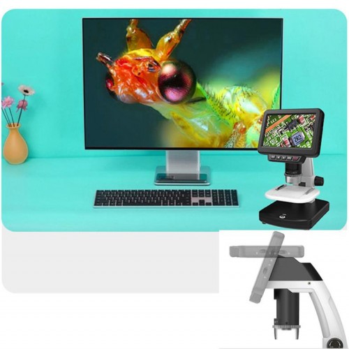 Exeo 12Mp  5 inch IPS Ekran Dijital Mikroskop Şarjlı Tv Çıkışı