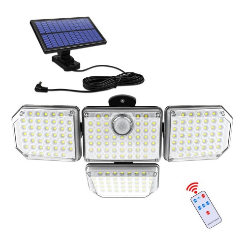 Exeo 181 COB Solar LED Hareket Sensörlü Kumandalı Su Geçirmez 3 Mod Exeo 181 COB Solar LED Hareket Sensörlü Kumandalı Su Geçirmez 3 Mod
