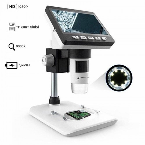 Exeo 2Mp 1000x 4.3inch Lcd Ekran Dijital Mikroskop Şarjlı Exeo 2Mp 1000x 4.3inch Lcd Ekran Dijital Mikroskop Şarjlı