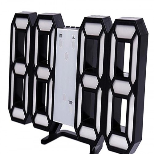 Exeo 3D Led Dijital Alarm ve Termometre Takvim Masa Duvar Saati Exeo 3D Led Dijital Alarm ve Termometre Takvim Masa Duvar Saati