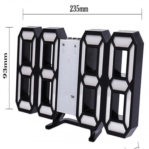 Exeo 3D Led Dijital Alarm ve Termometre Takvim Masa Duvar Saati Exeo 3D Led Dijital Alarm ve Termometre Takvim Masa Duvar Saati
