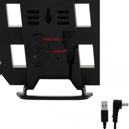 Exeo 3D Led Dijital Alarm ve Termometre Takvim Masa Duvar Saati Exeo 3D Led Dijital Alarm ve Termometre Takvim Masa Duvar Saati