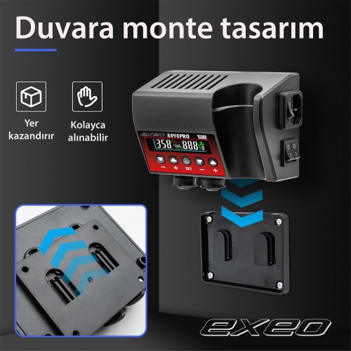 Exeo 8898 PRO Havya Sıcak Hava Üflemeli Havya İstasyonu Lehim Makinesi