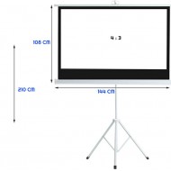 Exeo Ayaklı Taşınabilir Projeksiyon Perdesi 144cmx108cm
