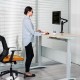 Exeo OL-1 Ayarlanabilir Tek Kol Amortisörlü Monitör Masa Tutucu Aparat Exeo OL-1 Ayarlanabilir Tek Kol Amortisörlü Monitör Masa Tutucu Aparat