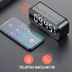 Exeo Bluetooth Kablosuz Hoparlör Radyo Masa Saat Alarm LED