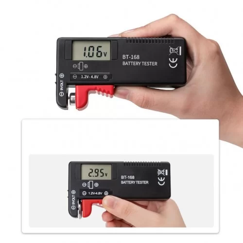 Exeo BT-168D Dijital Pil Test Aleti Kapasite Ölçer Exeo BT-168D Dijital Pil Test Aleti Kapasite Ölçer