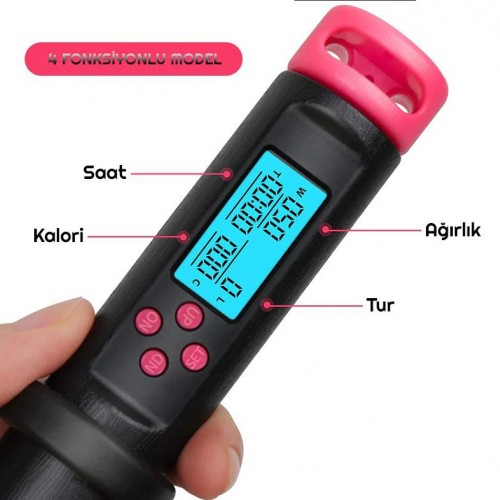 Exeo Dijital Ekranlı Sayaçlı Atlama İpi 3mt