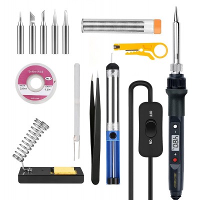 Exeo Dijital Isı Ayarlı Havya Set Lehim Makinesi Seti 80W Taşıma Çantalı Exeo Dijital Isı Ayarlı Havya Set Lehim Makinesi Seti 80W Taşıma Çantalı