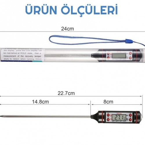 Exeo Dijital Mutfak Gıda Pişirme Termometresi Sıcaklık Ölçer Exeo Dijital Mutfak Gıda Pişirme Termometresi Sıcaklık Ölçer
