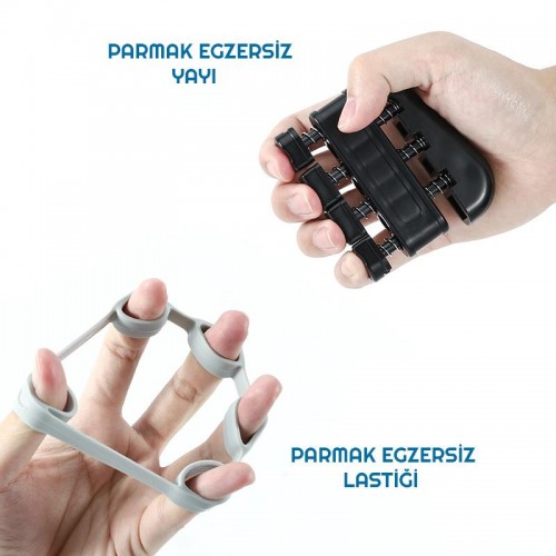 Exeo Direnç Ayarlanabilir Sayaçlı El Egzersiz Yayı Seti