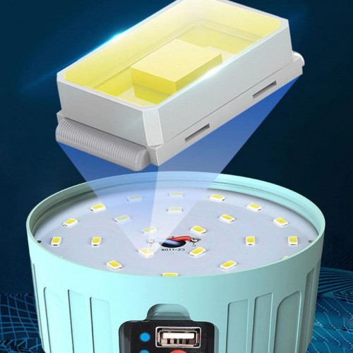 Exeo Güneş Enerjili Solar LED Su Geçirmez USB Şarjlı Kamp Feneri