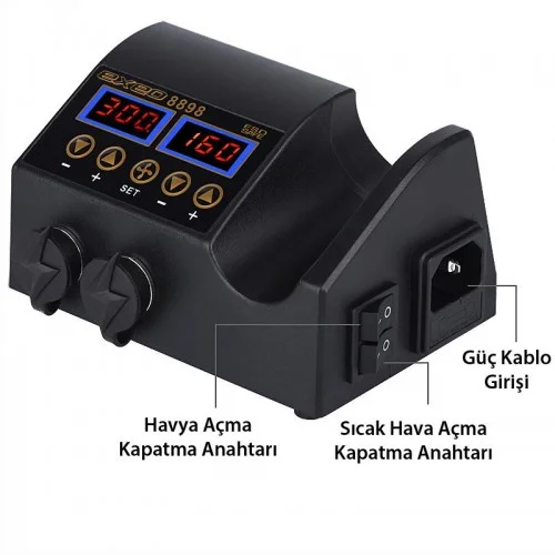 Exeo Havya Sıcak Hava Üflemeli Havya İstasyonu Lehim Makinesi Exeo Havya Sıcak Hava Üflemeli Havya İstasyonu Lehim Makinesi