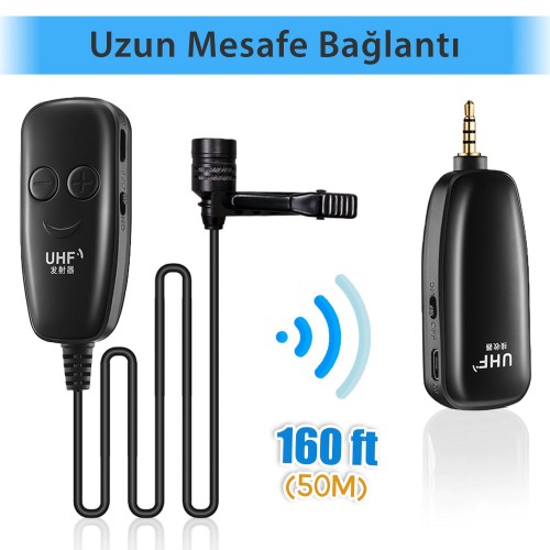 Exeo iphone Android Kamera uyumlu Kablosuz Yaka Mikrofonu Exeo iphone Android Kamera uyumlu Kablosuz Yaka Mikrofonu