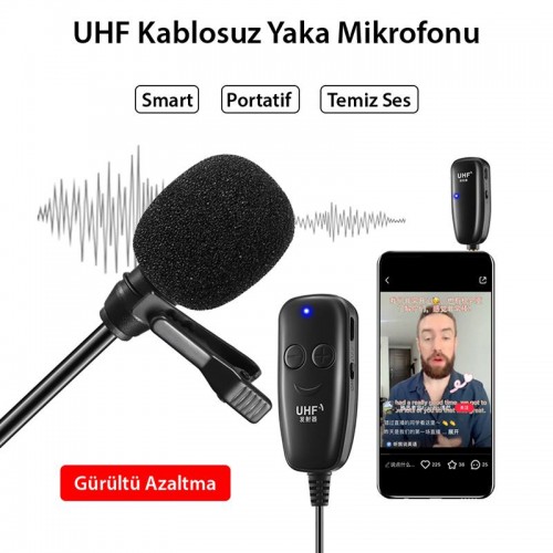 Exeo iphone Android Kamera uyumlu Kablosuz Yaka Mikrofonu Exeo iphone Android Kamera uyumlu Kablosuz Yaka Mikrofonu