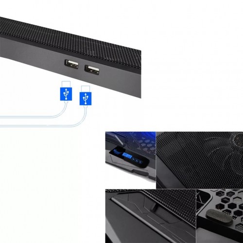 Exeo LCD Ekranlı Notebook Soğutucu 4 Fanlı Gaming Laptop Stand Exeo LCD Ekranlı Notebook Soğutucu 4 Fanlı Gaming Laptop Stand