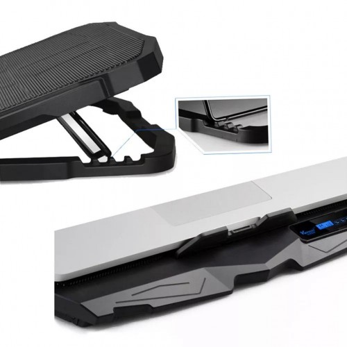 Exeo LCD Ekranlı Notebook Soğutucu 4 Fanlı Gaming Laptop Stand Exeo LCD Ekranlı Notebook Soğutucu 4 Fanlı Gaming Laptop Stand