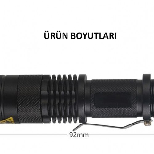 Exeo Led Bisiklet Ön Işığı 3 Modlu Far Işık Su Geçirmez Mini