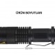 Exeo Led Bisiklet Ön Işığı 3 Modlu Far Işık Su Geçirmez Mini