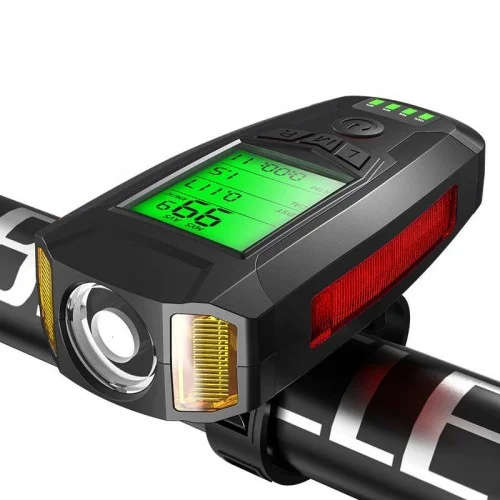 Exeo Led Bisiklet Ön Işığı Far 5 Modlu Alarm Korna Su Geçirmez Exeo Led Bisiklet Ön Işığı Far 5 Modlu Alarm Korna Su Geçirmez