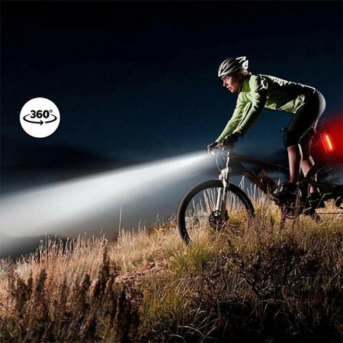 Exeo Led Bisiklet Ön ve Arka İkaz Işığı Far 3 Modlu Su Geçirmez Exeo Led Bisiklet Ön ve Arka İkaz Işığı Far 3 Modlu Su Geçirmez