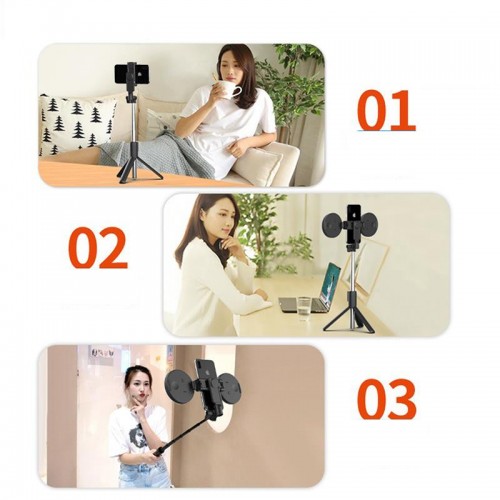Exeo LED Halka Işık Kumandalı Universal Selfie Çubuğu Tripod Exeo LED Halka Işık Kumandalı Universal Selfie Çubuğu Tripod