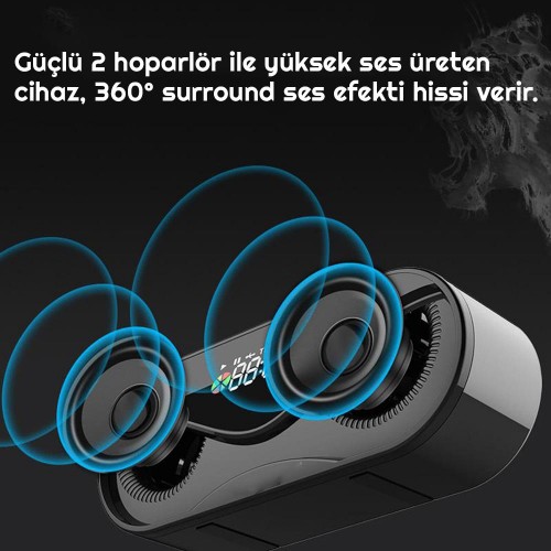 Exeo M6 Bluetooth Taşınabilir Kablosuz Hoparlör MP3 Çalar Saat Exeo M6 Bluetooth Taşınabilir Kablosuz Hoparlör MP3 Çalar Saat