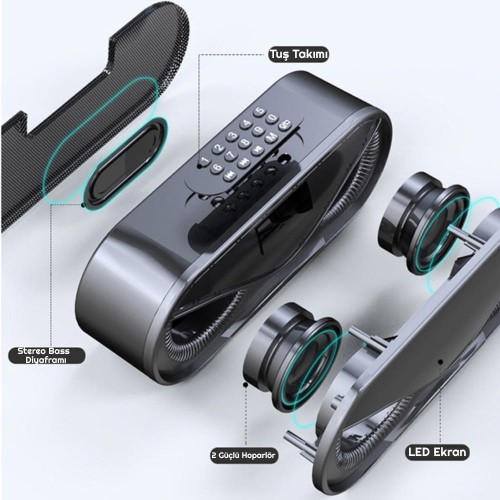 Exeo M6 Bluetooth Taşınabilir Kablosuz Hoparlör MP3 Çalar Saat Exeo M6 Bluetooth Taşınabilir Kablosuz Hoparlör MP3 Çalar Saat