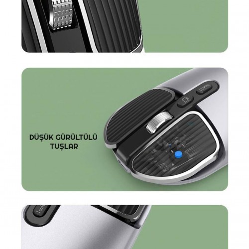 Exeo M203 Bluetooth ve 2.4 Ghz Şarjlı Ergonomik 1600 DPI Mouse