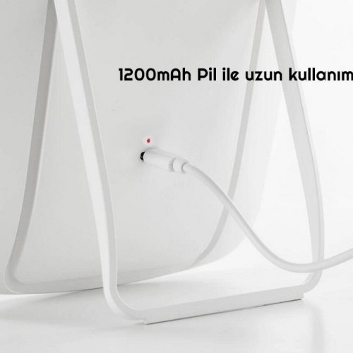 Exeo Masaüstü LED Işıklı Ayarlanabilir Dokunmatik Makyaj Aynası Exeo Masaüstü LED Işıklı Ayarlanabilir Dokunmatik Makyaj Aynası