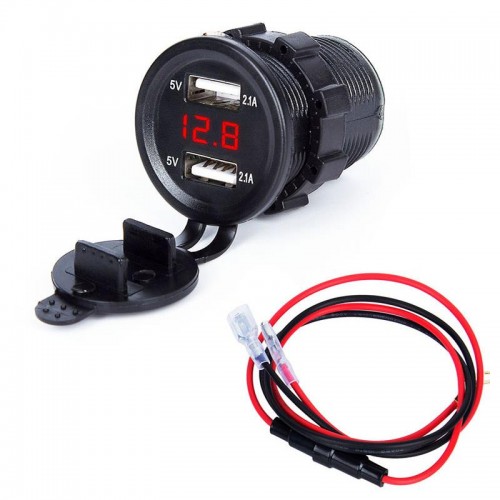 Exeo Motosiklet Otomobil Kamyon Tekne USB Şarj Soketi Exeo Motosiklet Otomobil Kamyon Tekne USB Şarj Soketi
