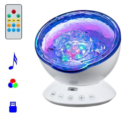 Exeo Müzik Çalar Okyanus Dalgası 7 Farklı Led Işıklı Kumandalı Exeo Müzik Çalar Okyanus Dalgası 7 Farklı Led Işıklı Kumandalı