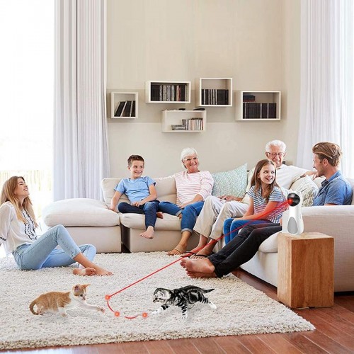 Exeo Otomatik Ayarlanabilir Lazer Pointer İşaretçi Kedi Oyuncağı Exeo Otomatik Ayarlanabilir Lazer Pointer İşaretçi Kedi Oyuncağı