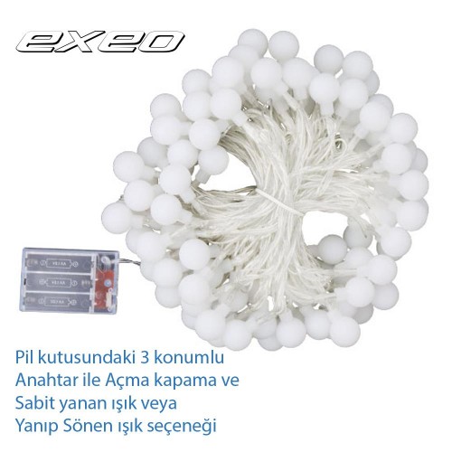 Exeo Peri Mini ip Top Led Dekorasyon Süs Aydınlatma Süsleme Led