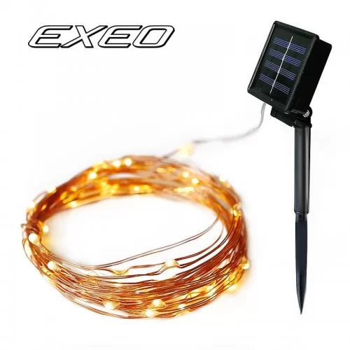 Exeo Peri Tel Led Işık Animasyonlu Süsleme Solar Led