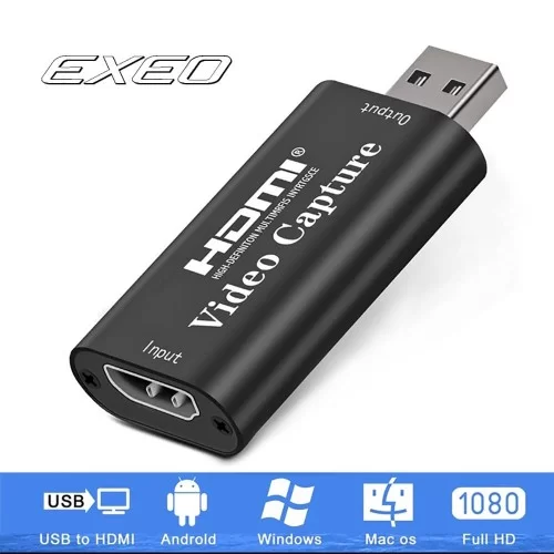 Exeo Playstation Xbox Gamer HDMI USB Video Capture Kartı