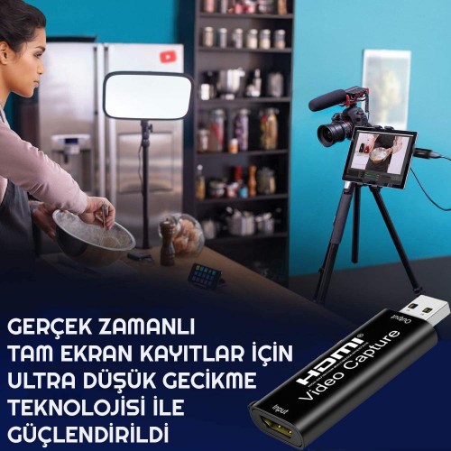 Exeo Playstation Xbox Gamer HDMI USB Video Capture Kartı