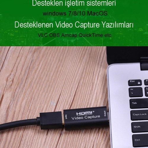Exeo Playstation Xbox Gamer HDMI USB Video Capture Kartı