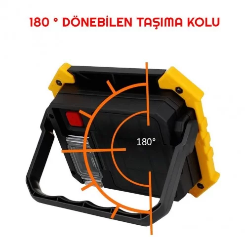 Exeo Şarj Edilebilir Pilli LED Kamp Fener Lamba Çalışma Işığı Exeo Şarj Edilebilir Pilli LED Kamp Fener Lamba Çalışma Işığı