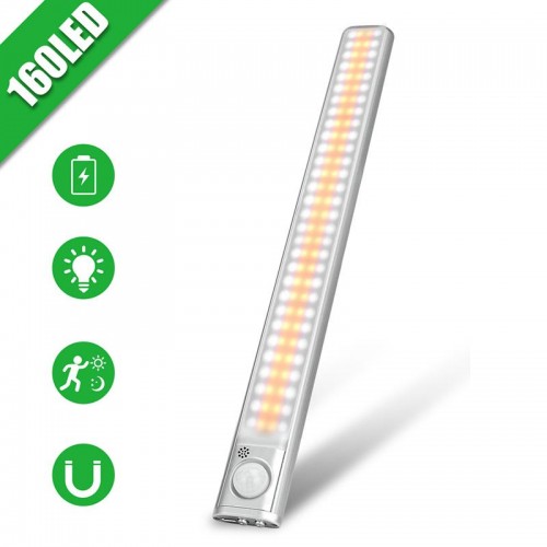 Exeo Şarjlı 160 Led Dolap Işığı Mutfak Tezgah Altı Sensörlü Işık