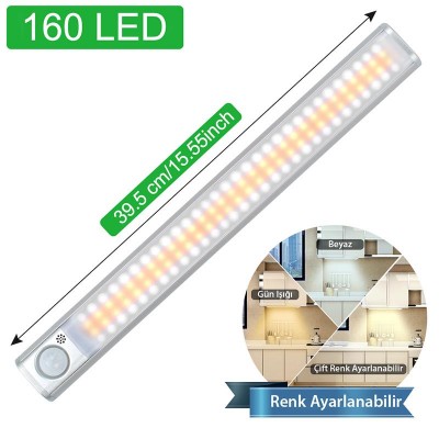 Exeo Şarjlı 160 Led Dolap Işığı Mutfak Tezgah Altı Sensörlü Işık Exeo Şarjlı 160 Led Dolap Işığı Mutfak Tezgah Altı Sensörlü Işık