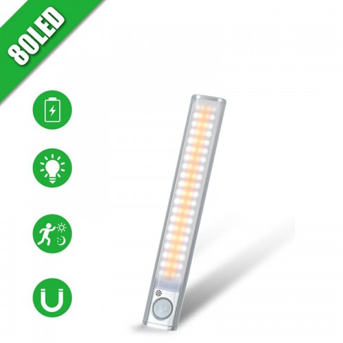 Exeo Şarjlı 80 Led Dolap Işığı Mutfak Tezgah Altı Sensörlü Işık Exeo Şarjlı 80 Led Dolap Işığı Mutfak Tezgah Altı Sensörlü Işık
