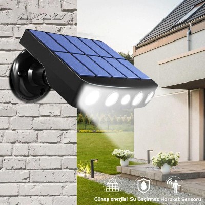 Exeo Solar LED Güneş Enerjili Bahçe Duvar Lambası 2Li Paket Exeo Solar LED Güneş Enerjili Bahçe Duvar Lambası 2Li Paket