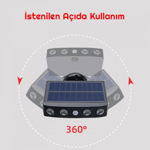 Exeo Solar LED Güneş Enerjili Bahçe Duvar Lambası 2Li Paket Exeo Solar LED Güneş Enerjili Bahçe Duvar Lambası 2Li Paket